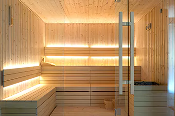 Modern Sauna Setup in Owen Sound, Ontario