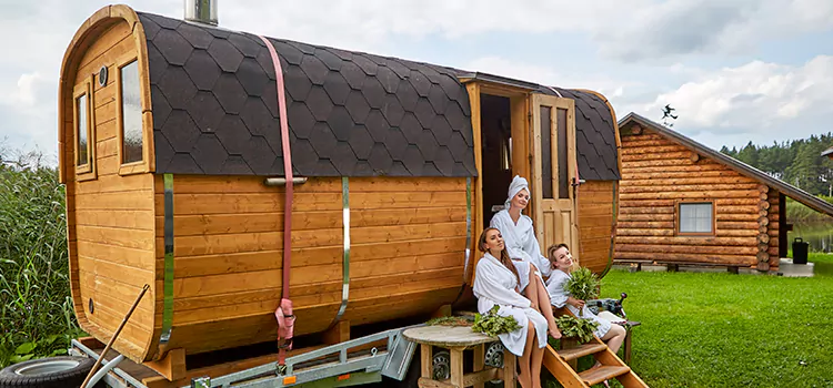 Residential Outdoor Cabin Sauna Construction in Owen Sound, Ontario