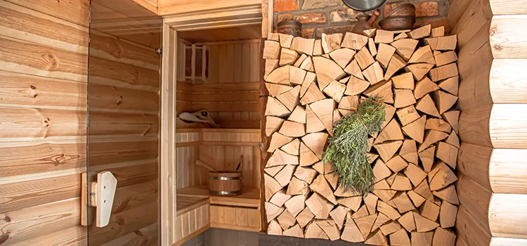 Eucalyptus Wood Sauna Walls Repair And Installation in Owen Sound, ON