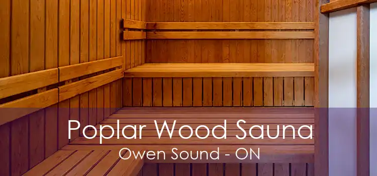 Poplar Wood Sauna Owen Sound - ON