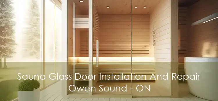 Sauna Glass Door Installation And Repair Owen Sound - ON